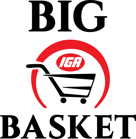 A theme logo of Big Basket IGA